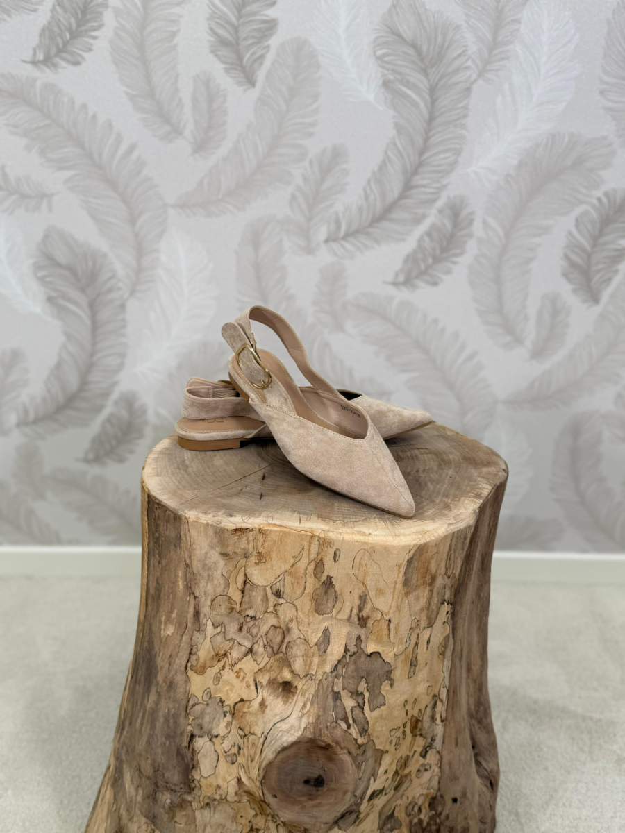 Ballerina slingback con fibbia