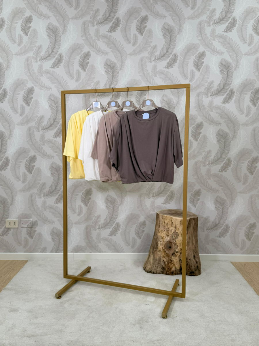 Maglietta cropped a sbuffo - immagine 3